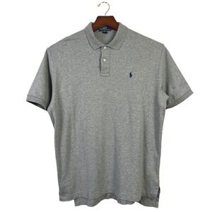 Vintage Polo by Ralph Lauren Men's‎ Gray Polo Shirt Classic Fit XL Cotton Casual